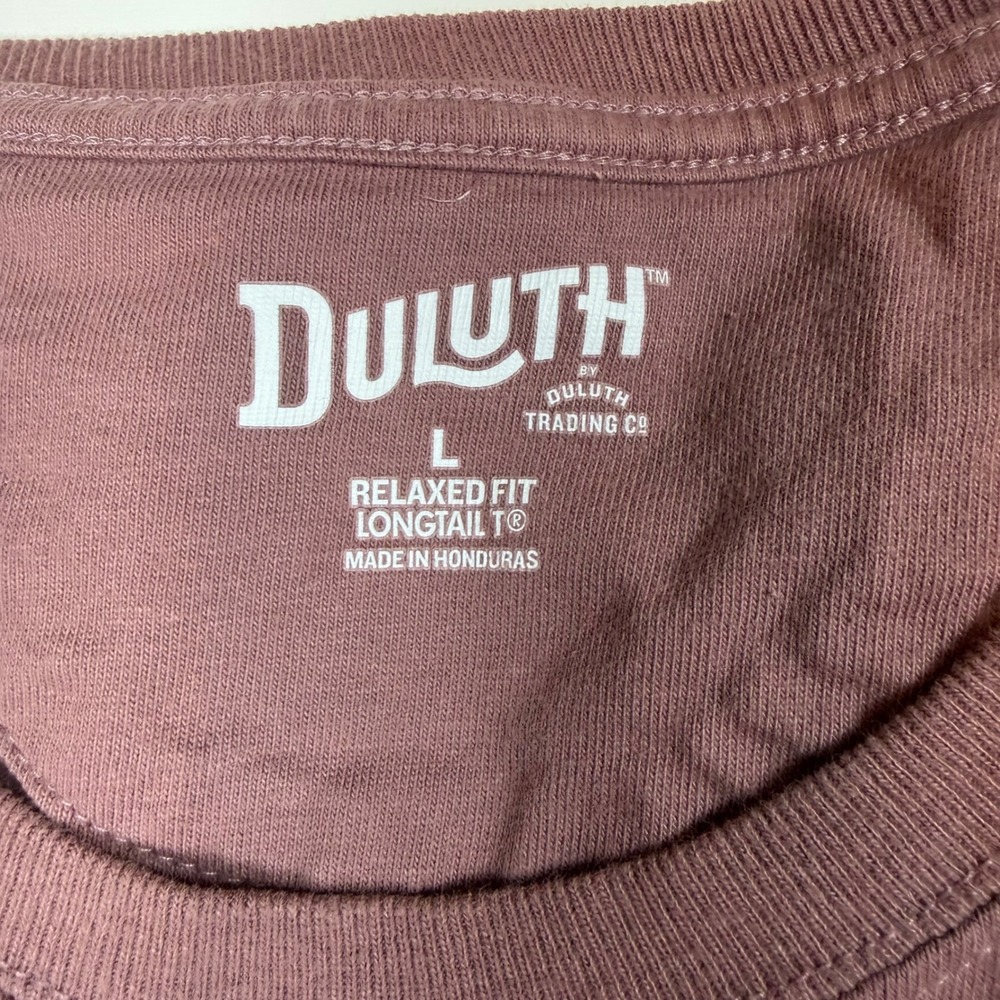Duluth Trading Co Mens Longtail T Relaxed Fit Cotton Shirt Lot of 2 Reds L - Picture 3 of 8